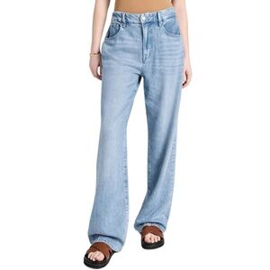 Good American Light Blue Flare & Wide Leg Jeans